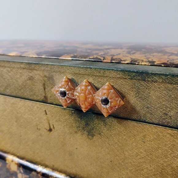 Vintage Sarah Coventry Jewelry Box, Extra Large Organizer, Gold Brown Retro 70s - Picture 8 of 14